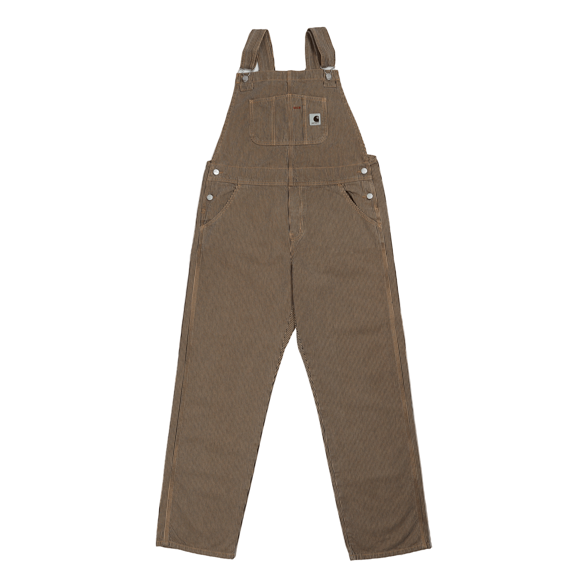 W' Bib Overall Straight Dusty H Brown / Blue