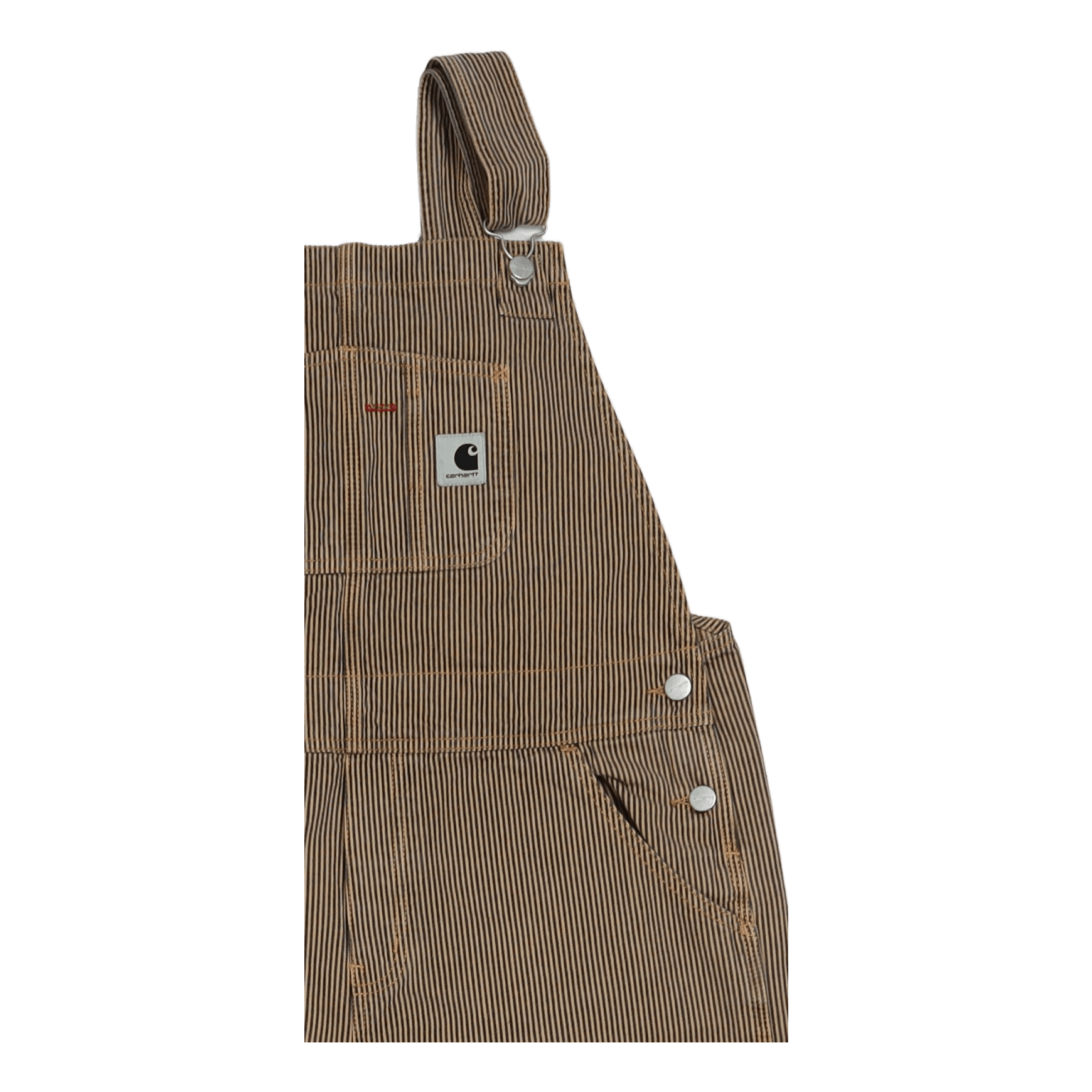 W' Bib Overall Straight Dusty H Brown / Blue