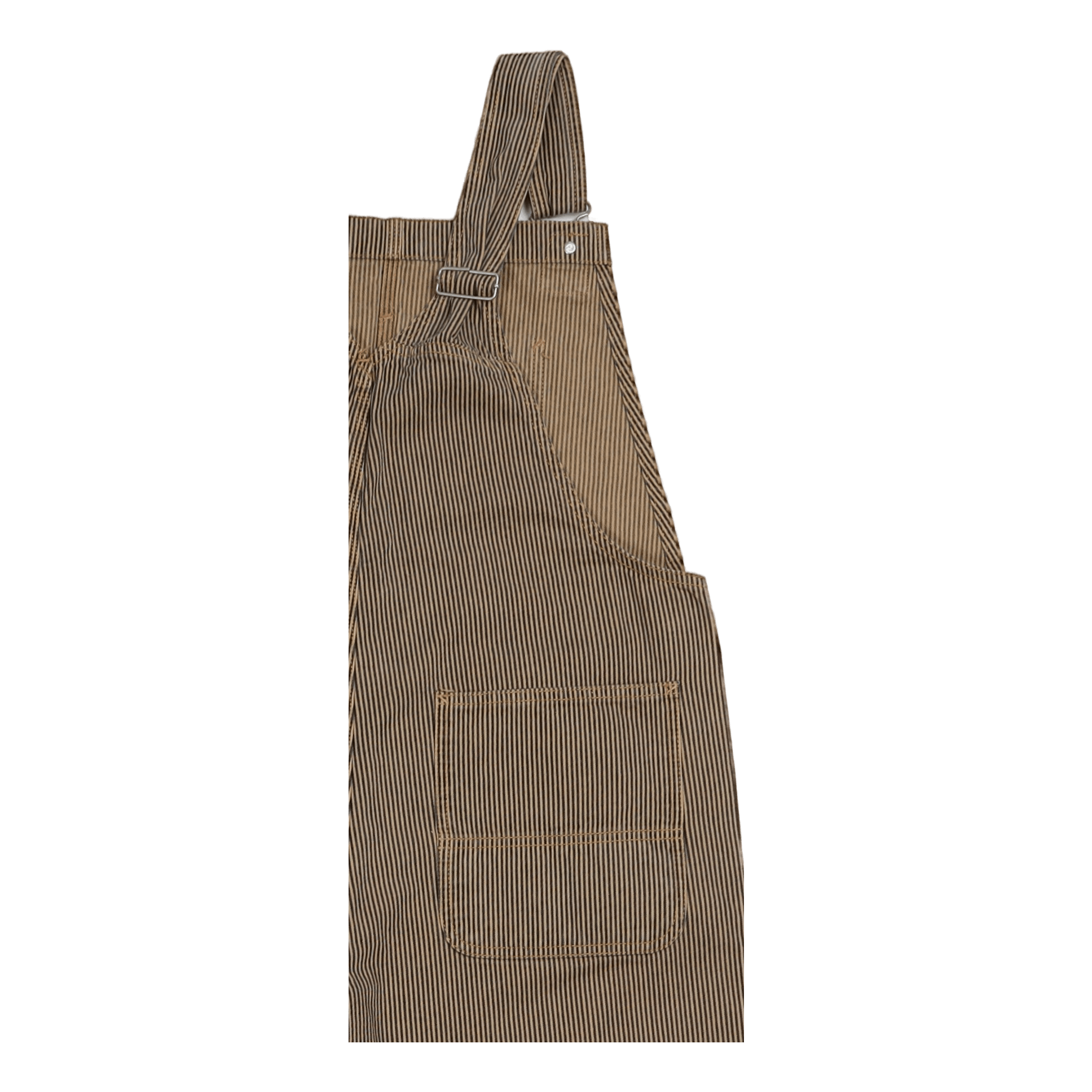 W' Bib Overall Straight Dusty H Brown / Blue