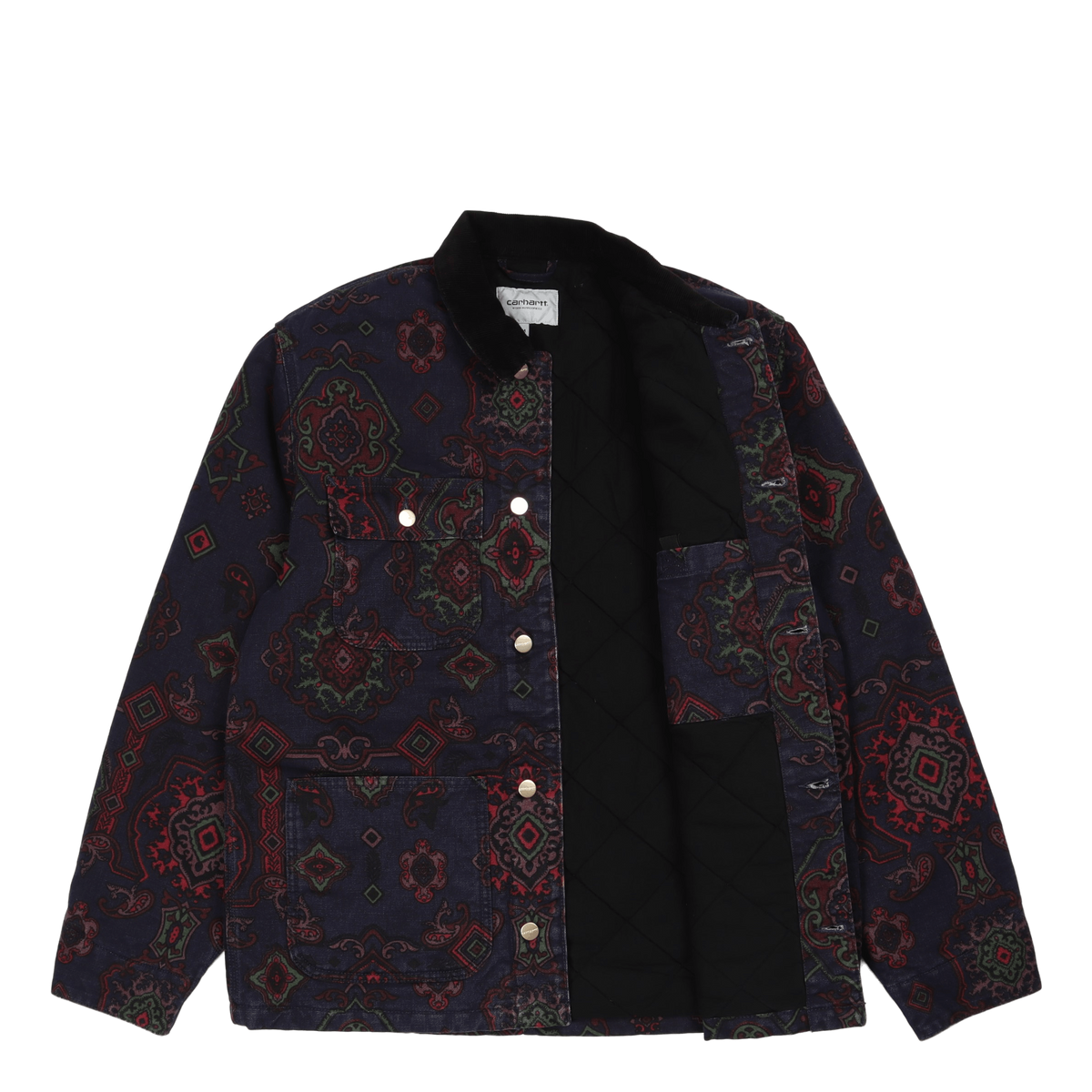 Michigan Coat Dark Navy Multi Verse / Black