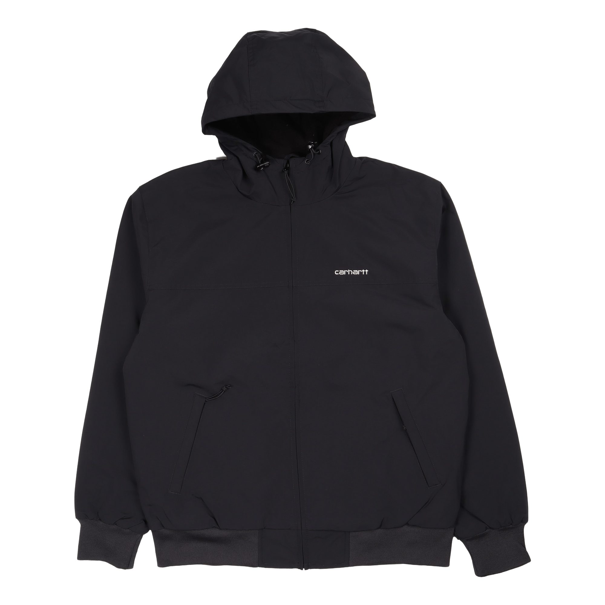 Hooded Sail Jacket Black / White