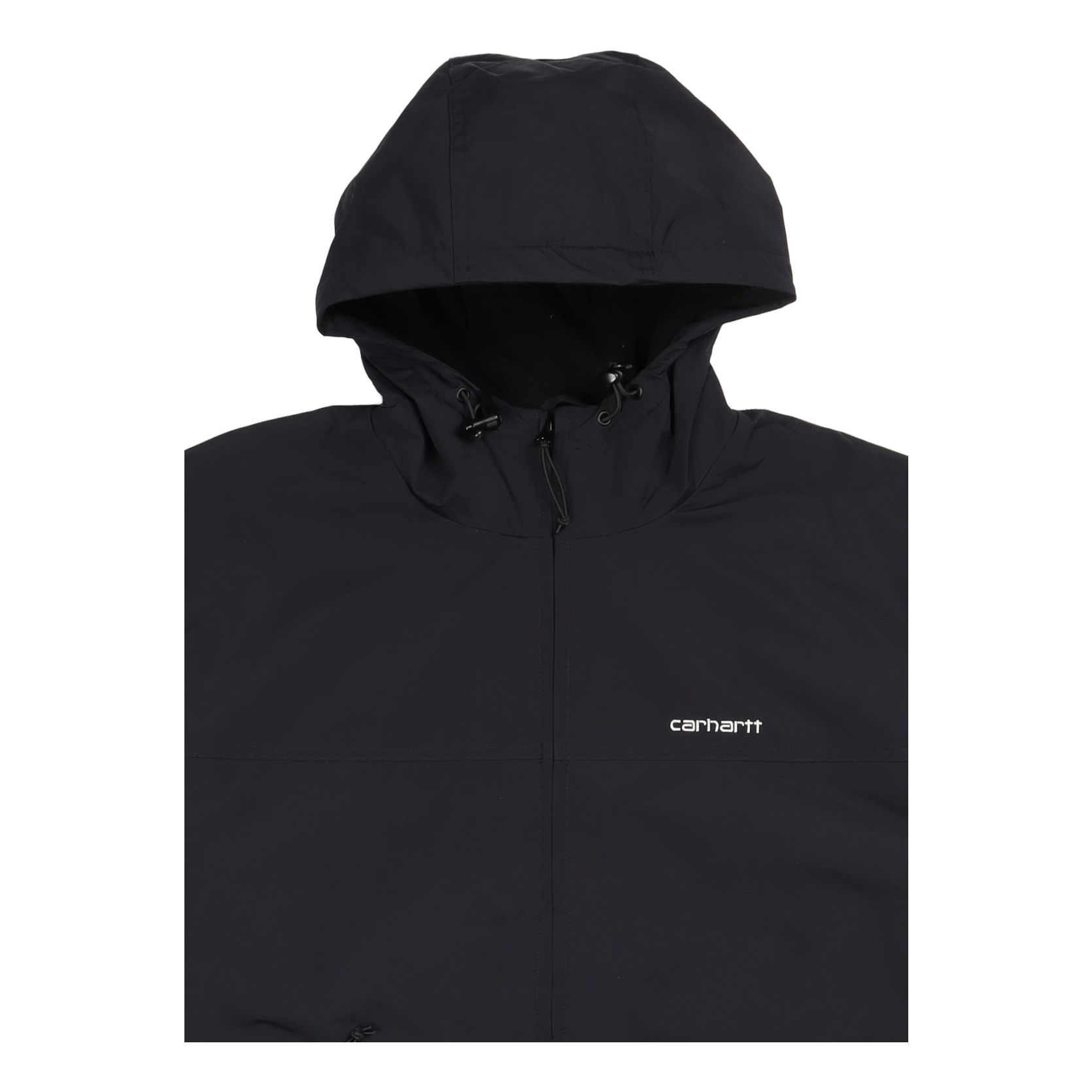 Hooded Sail Jacket Black / White