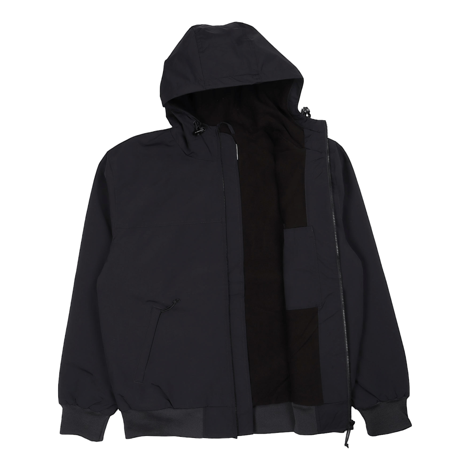 Hooded Sail Jacket Black / White