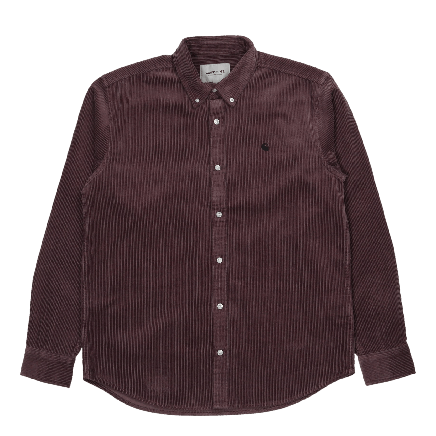 L/s Madison Cord Shirt Misty Thistle / Black