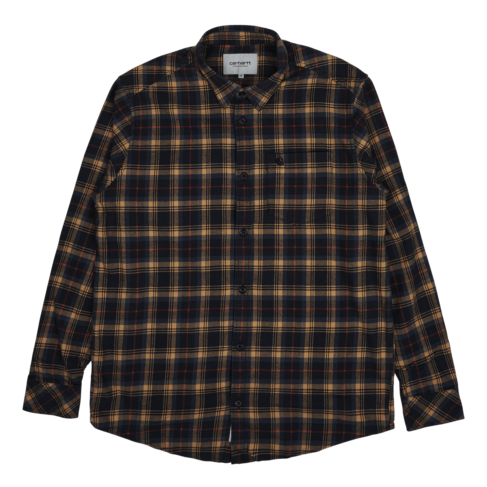 L/s Lermond Shirt Lermond Check, Ochre / Dark Na