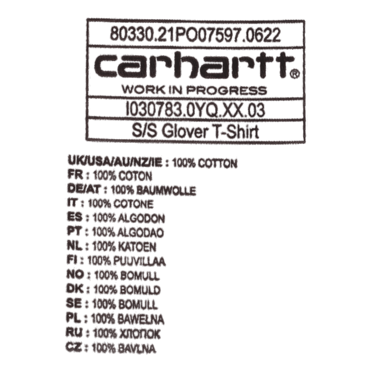 S/s Glover T-shirt Glover Stripe, Dark Navy / Wax