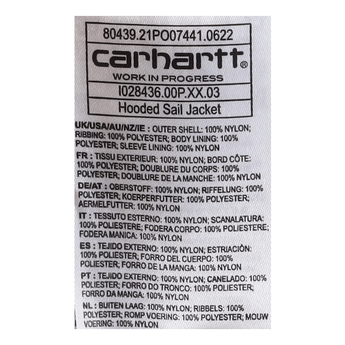 Hooded Sail Jacket Cypress / Black