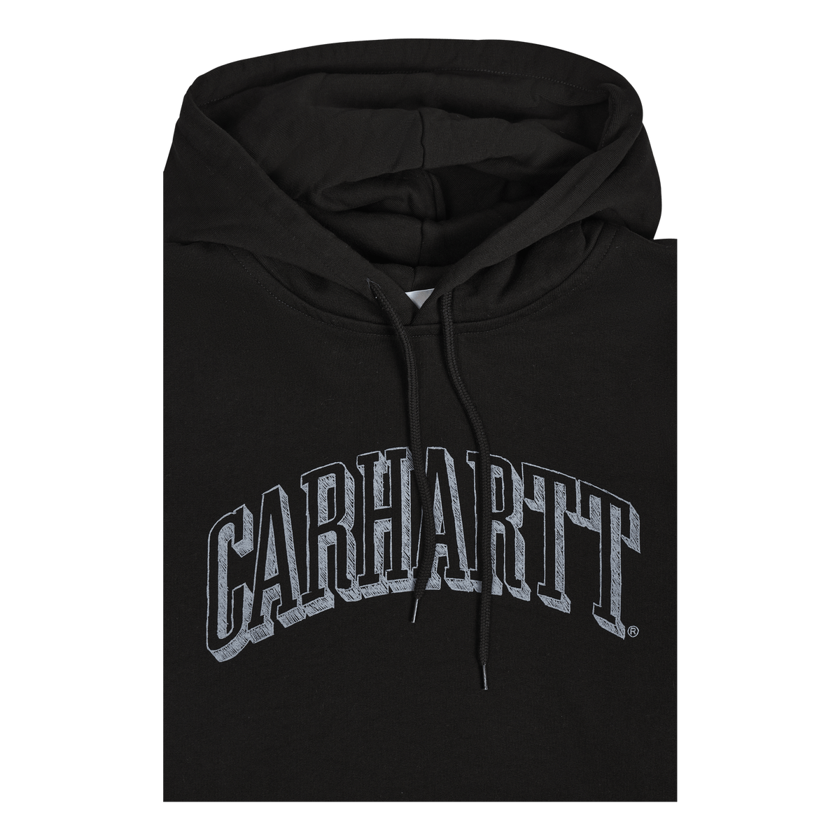 Hooded Scrawl Sweat Black / Misty Sky