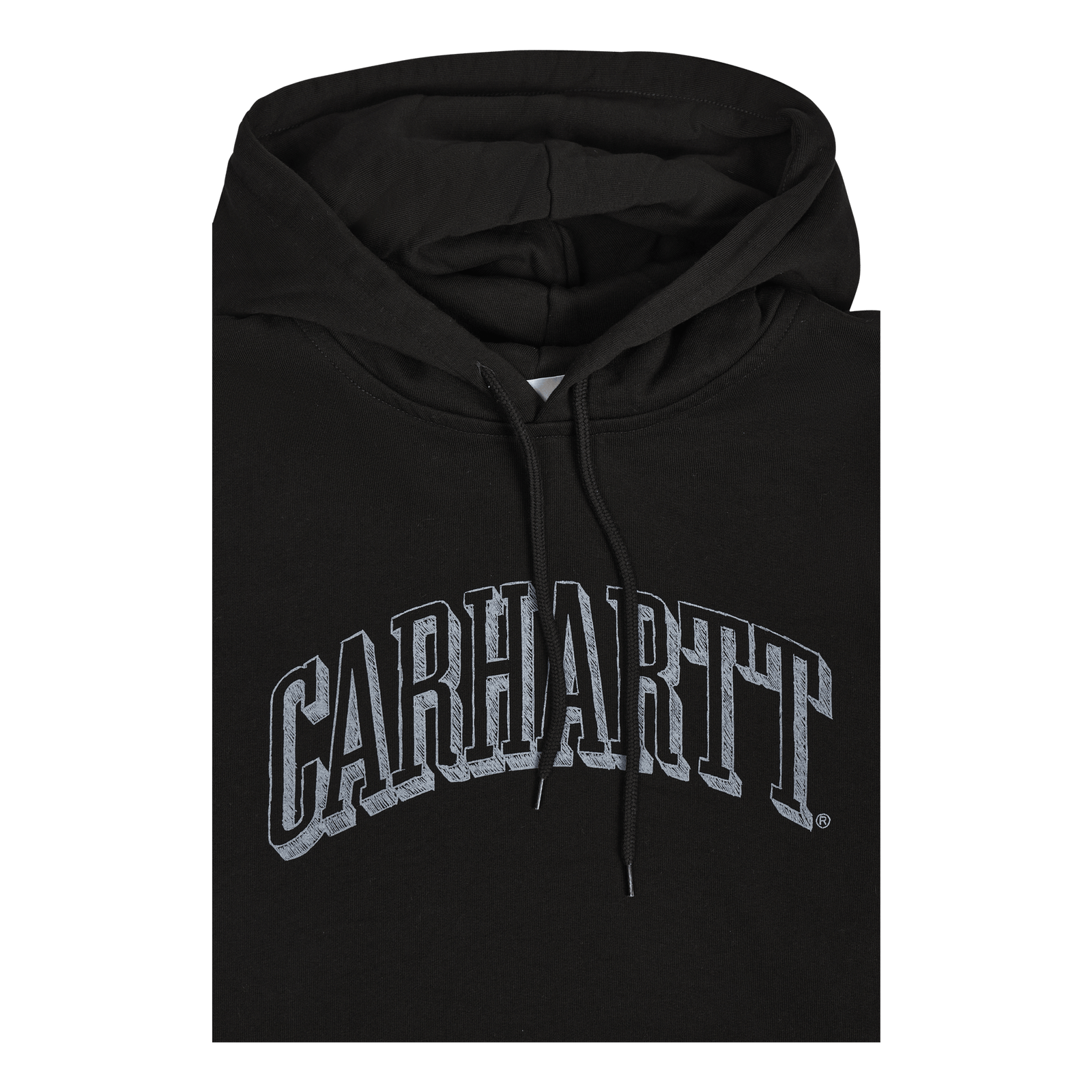 Hooded Scrawl Sweat Black / Misty Sky