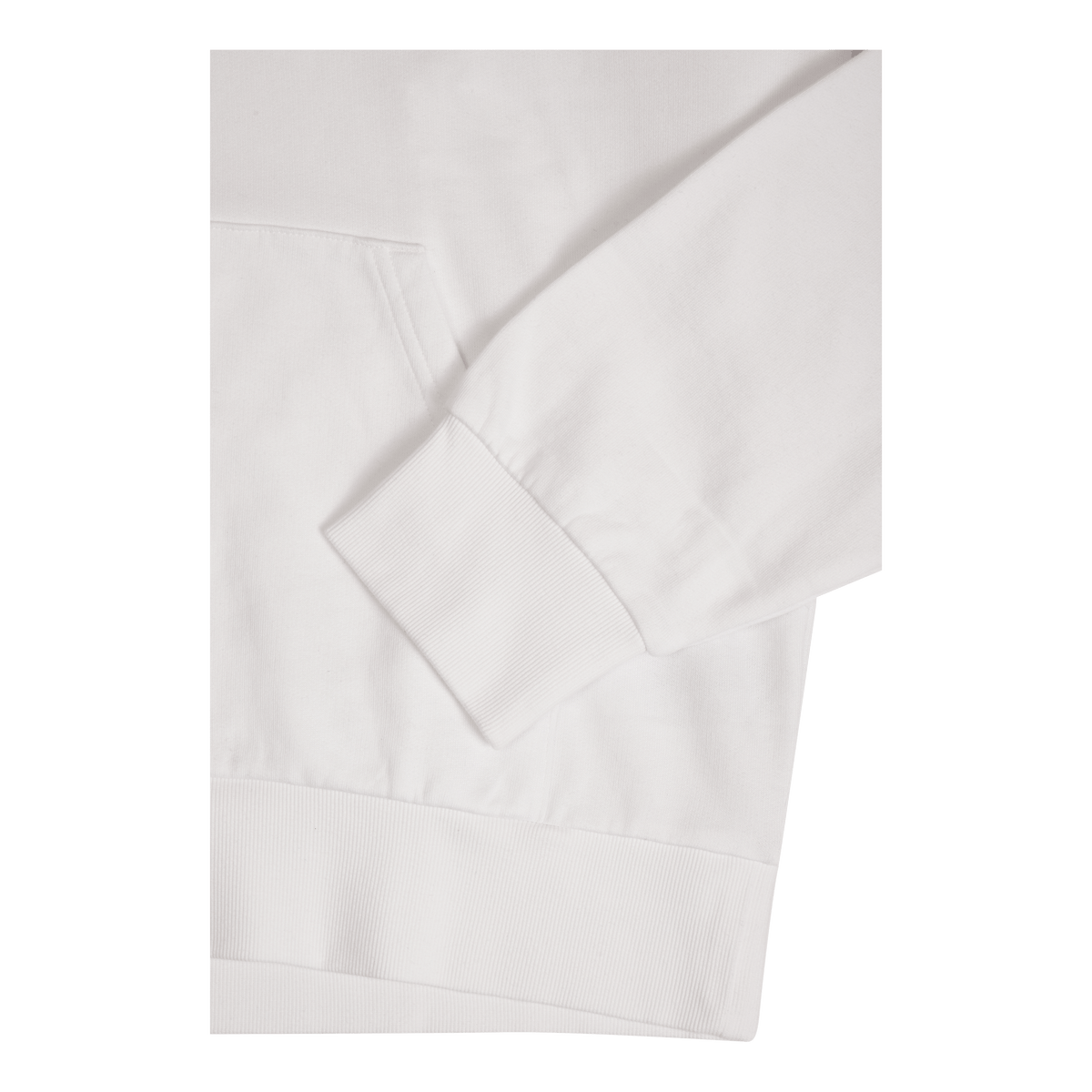 Hooded Scrawl Sweat White / Juniper