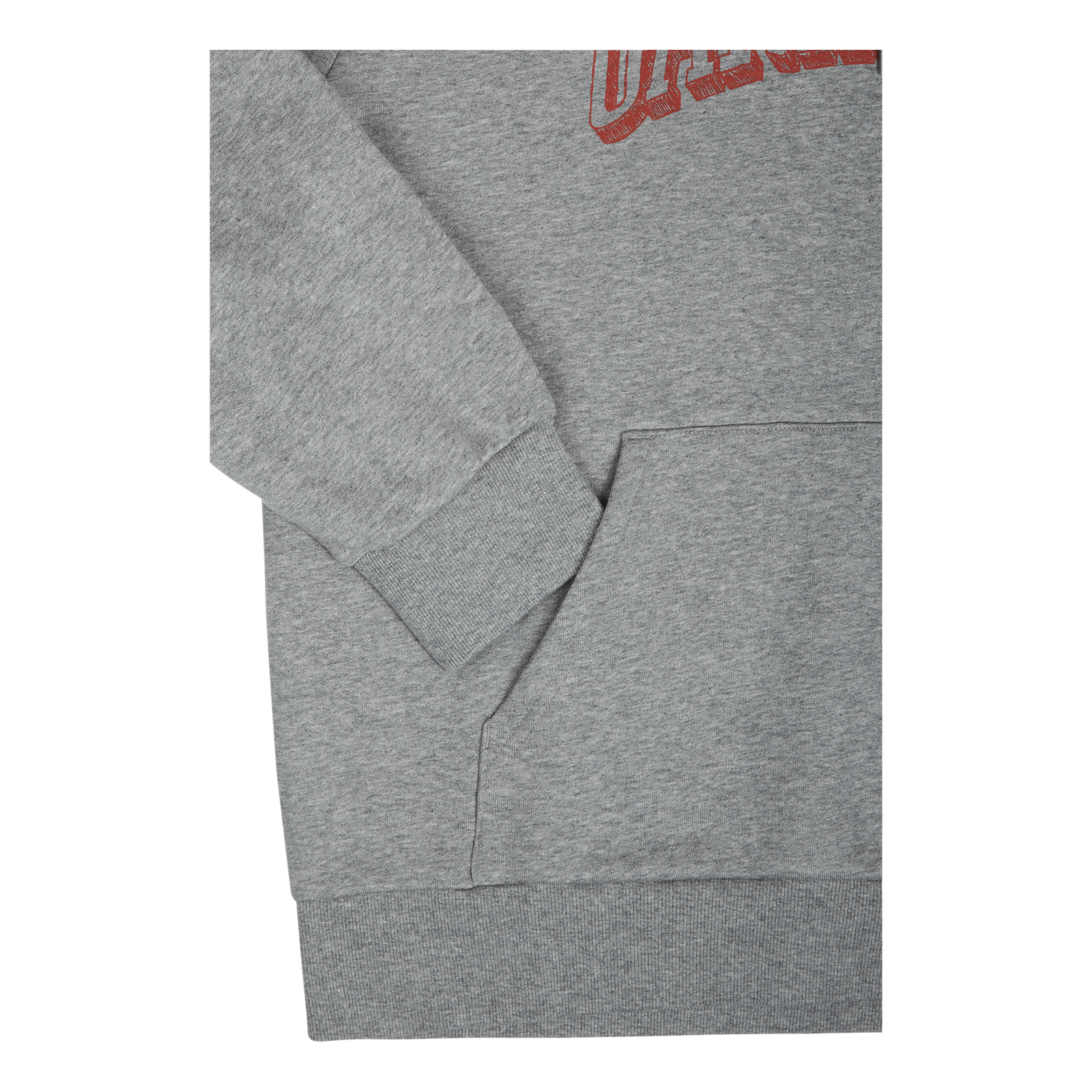 Hooded Scrawl Sweat Grey Heather / Rocket
