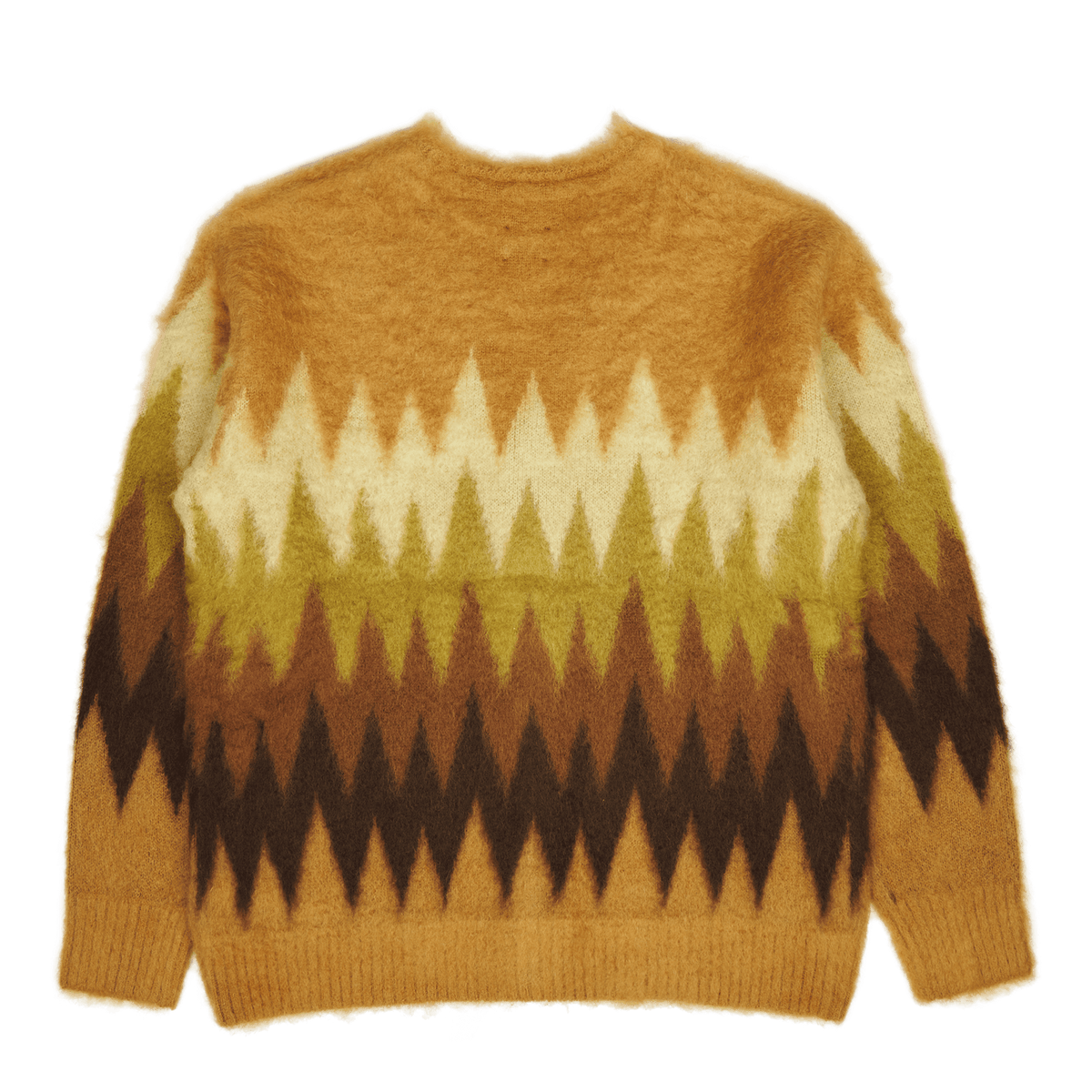 Mohair Cardigan - Zigzag Taupe