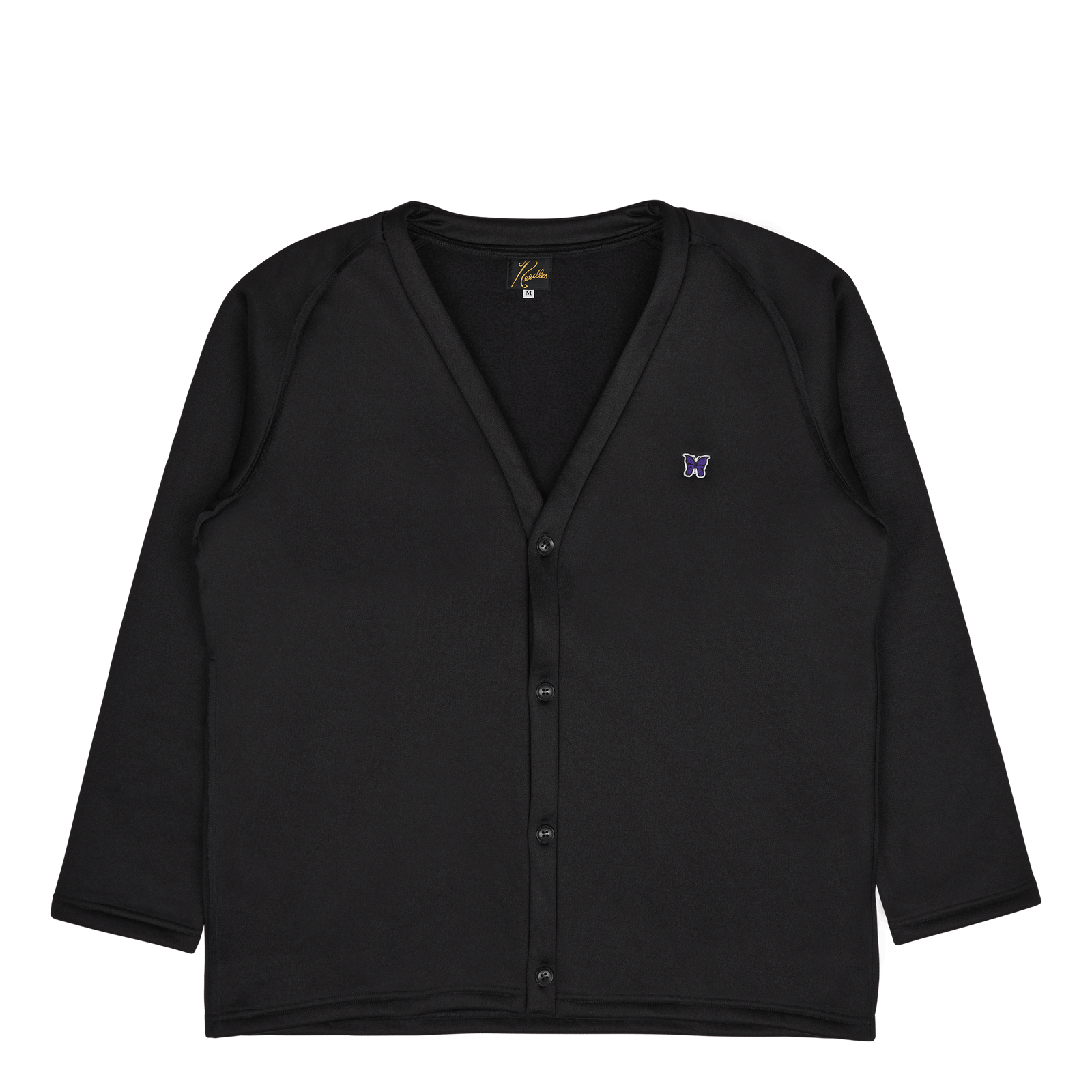 V Neck Cardigan - Pe/c Lined F Black