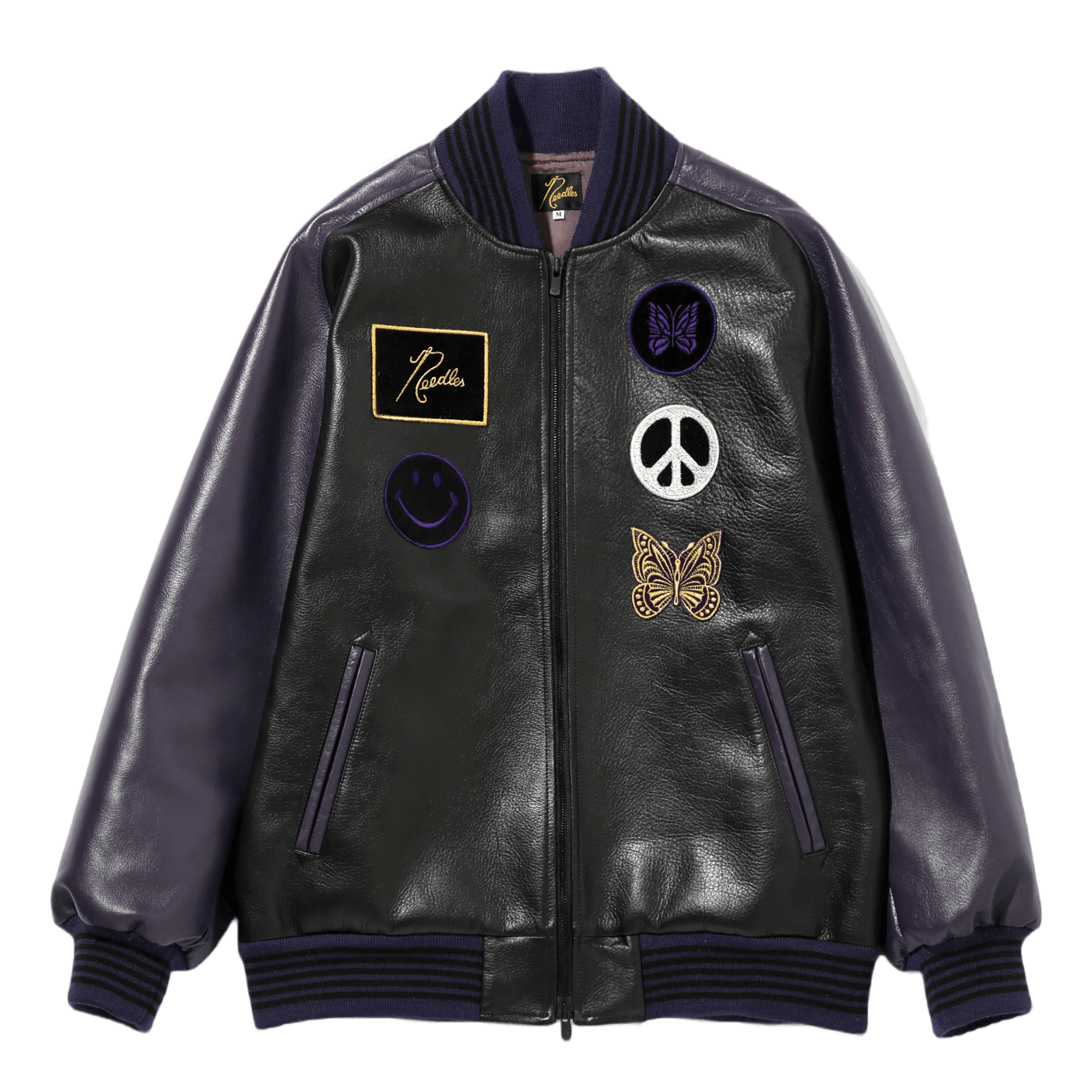 Award Jacket - Cowhide Lthr. Purple