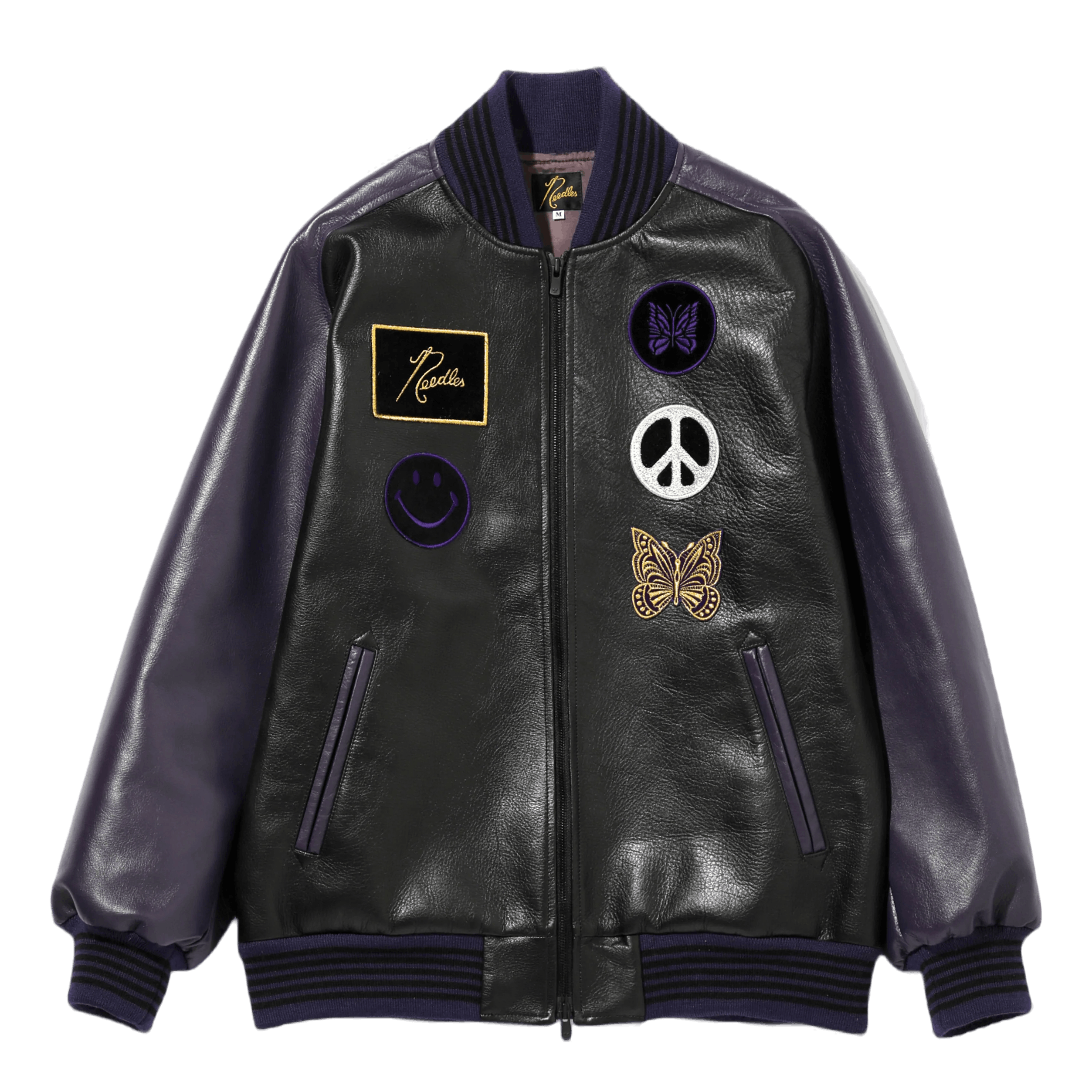 Needles Award Jacket - Cowhide Lthr. Purple | Caliroots.Com