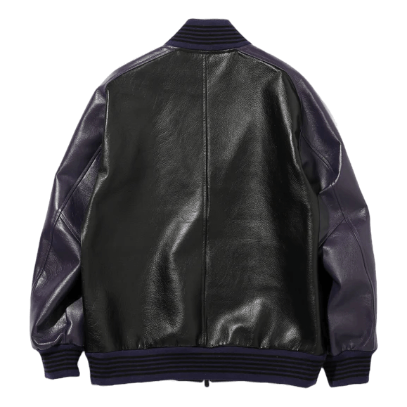 Award Jacket - Cowhide Lthr. Purple