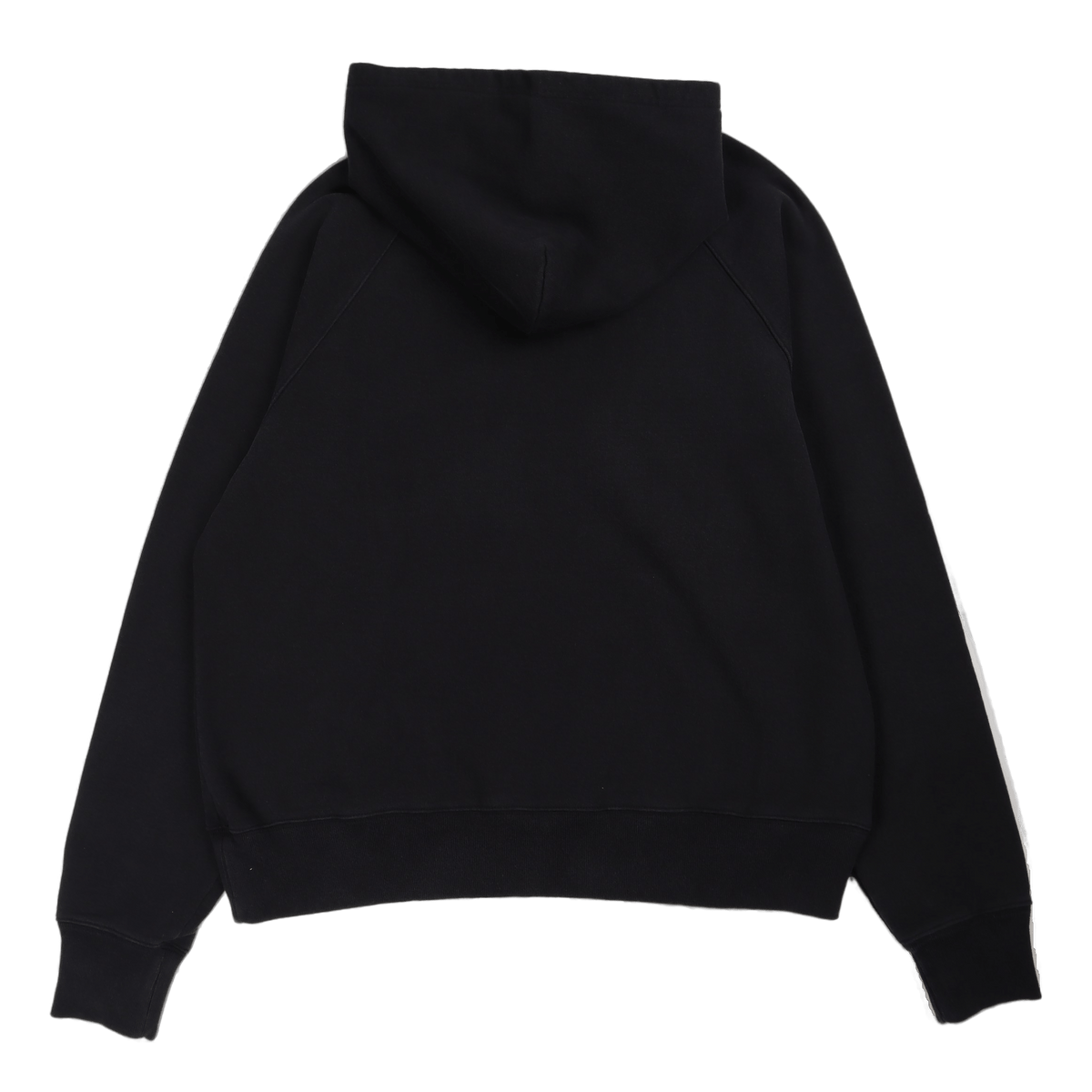 Raglan-sleeve Hood Sweat Black Ozone