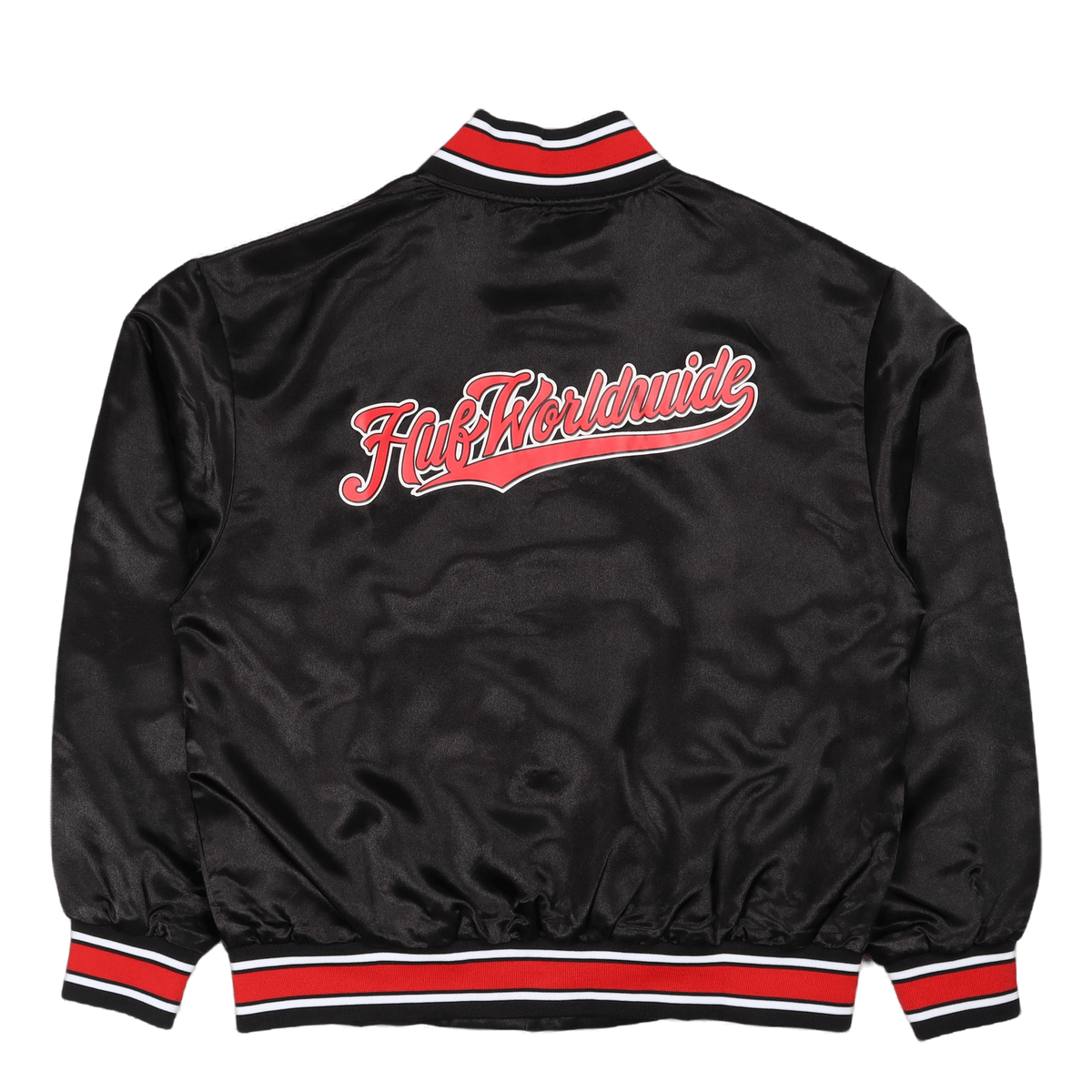 Crackerjack Satin Baseball Jac Black