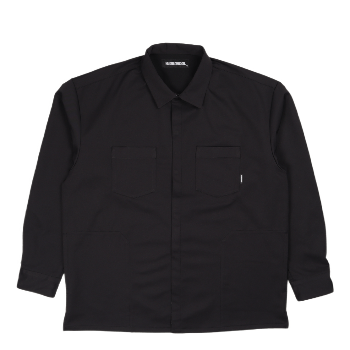Plain / E-shirt . Ls Black