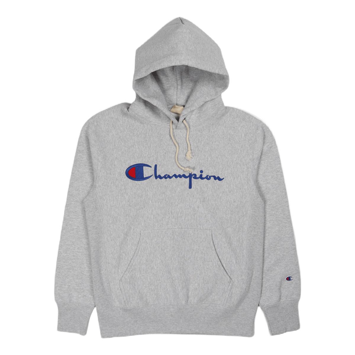 Champion Men&#39;s Big Script Hood Grey