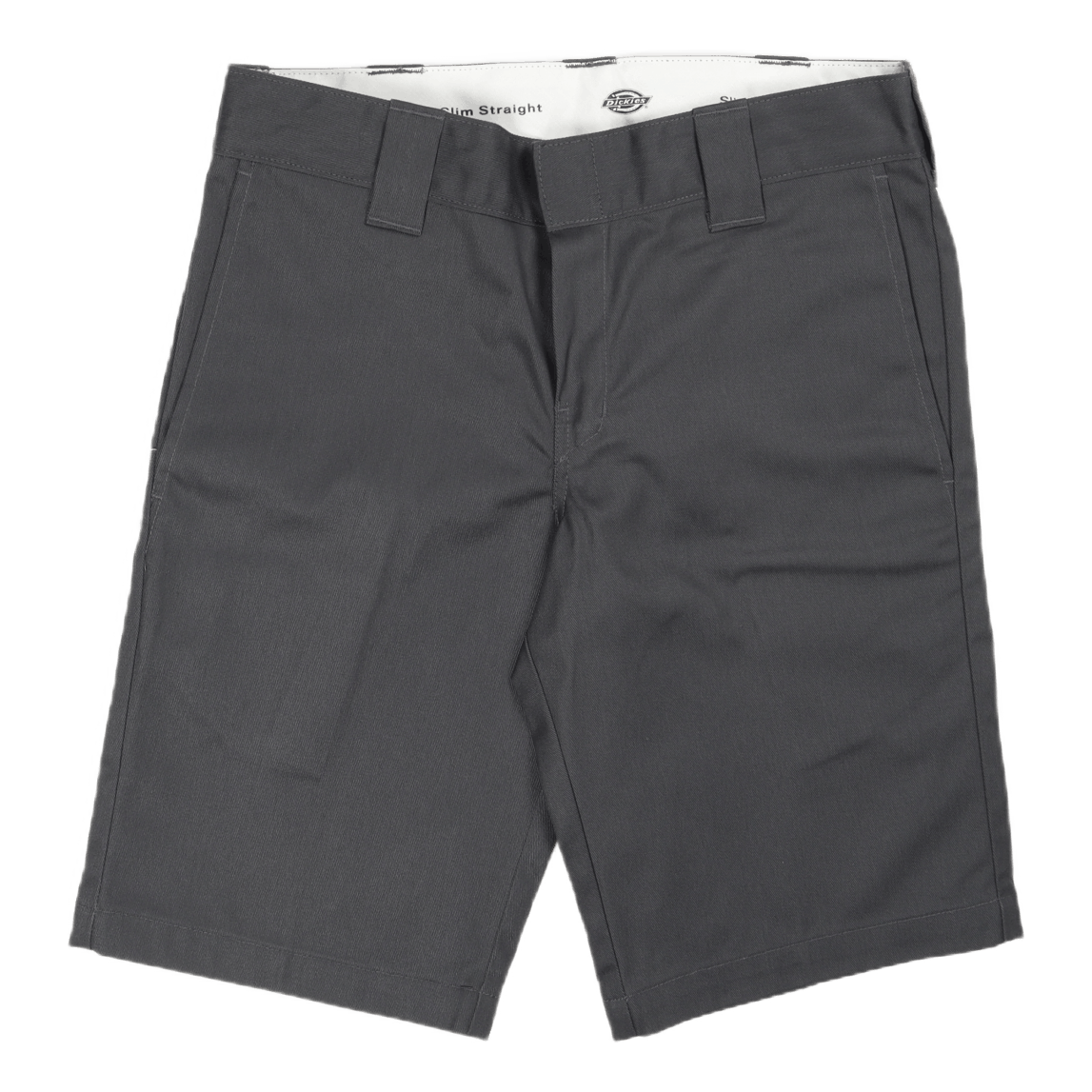 11´ Slim Straight Work Shorts Grey