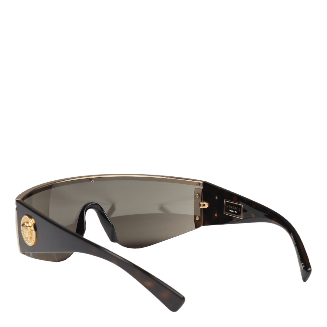 Versace Womens Sunglasses Gold Brown