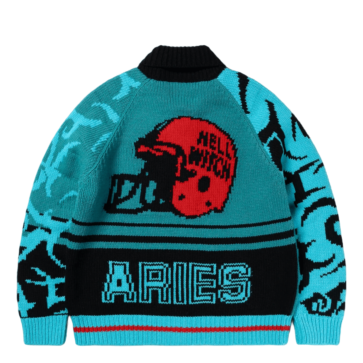 Varsity Zip Thru Knit Multi