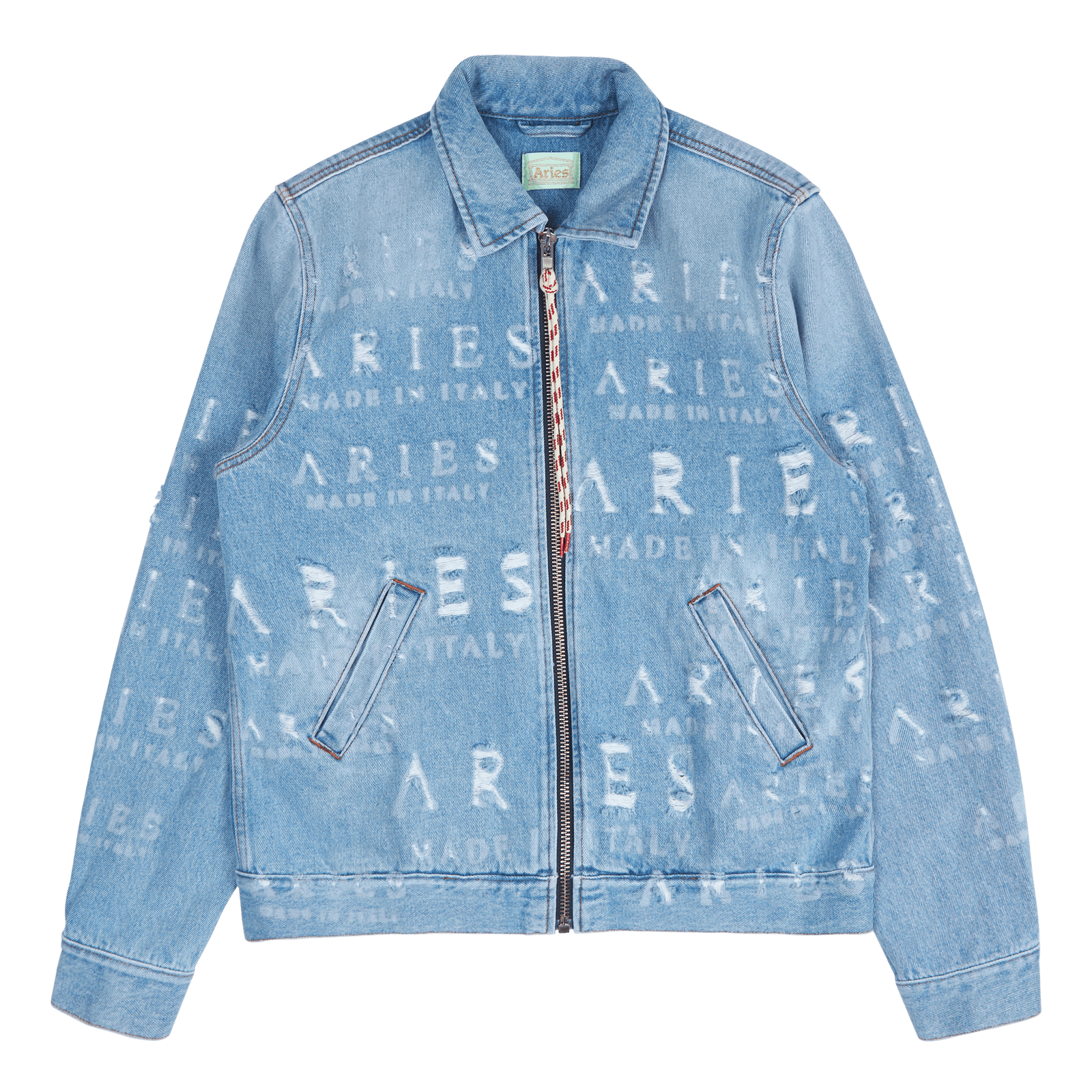 Destroyed Jean Jacket Blue