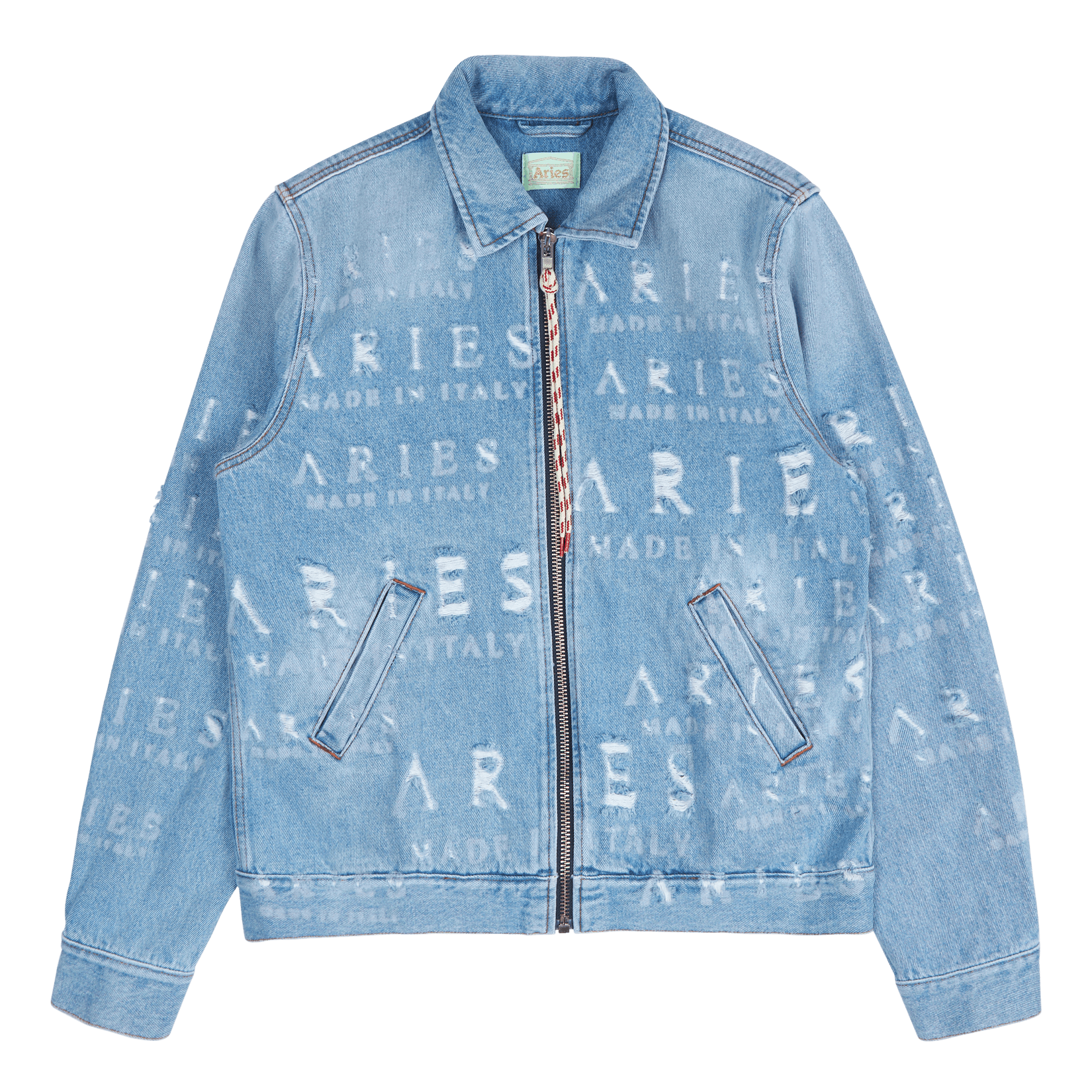 Aries Destroyed Jean Jacke | Caliroots.com Aries Destroyed Jean Jacke | Caliroots.com