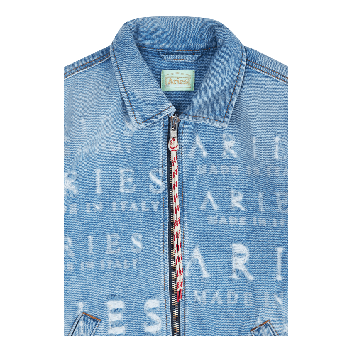 Destroyed Jean Jacket Blue