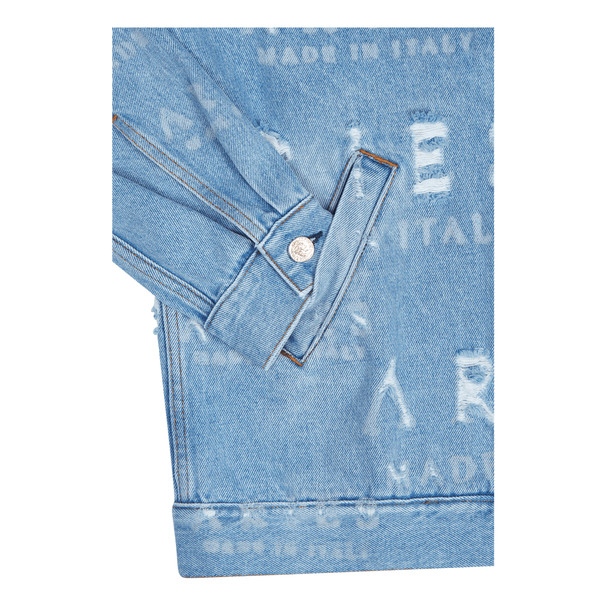 Destroyed Jean Jacket Blue