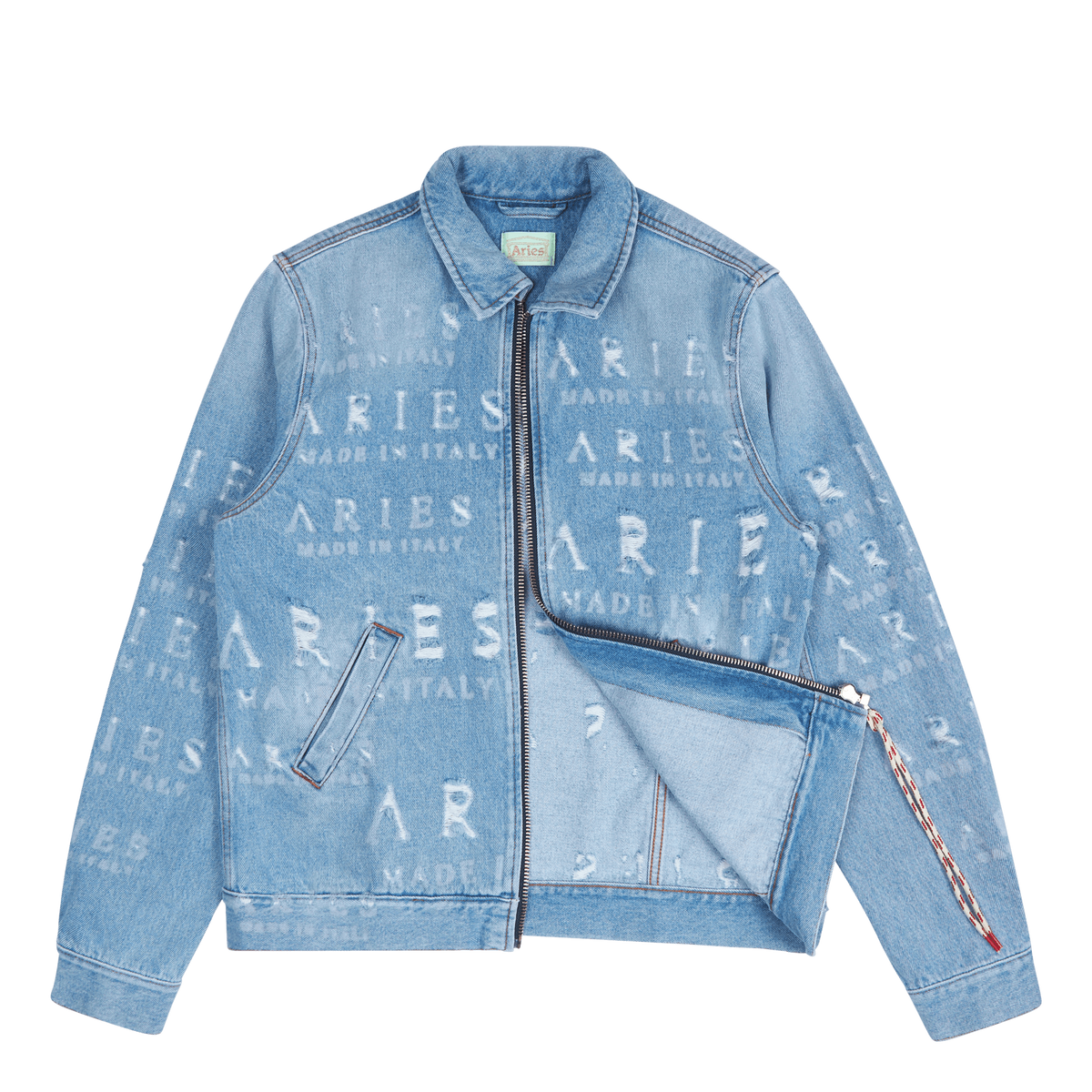 Destroyed Jean Jacket Blue