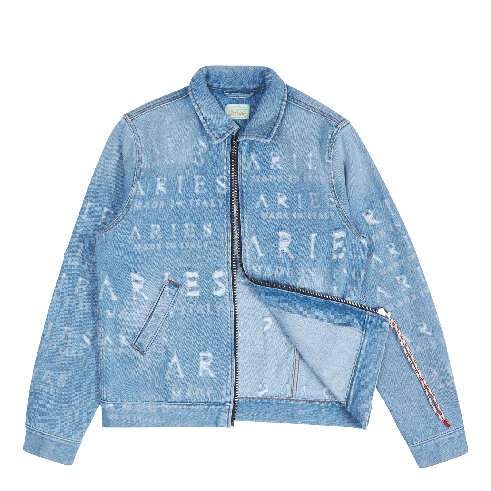 Destroyed Jean Jacket Blue