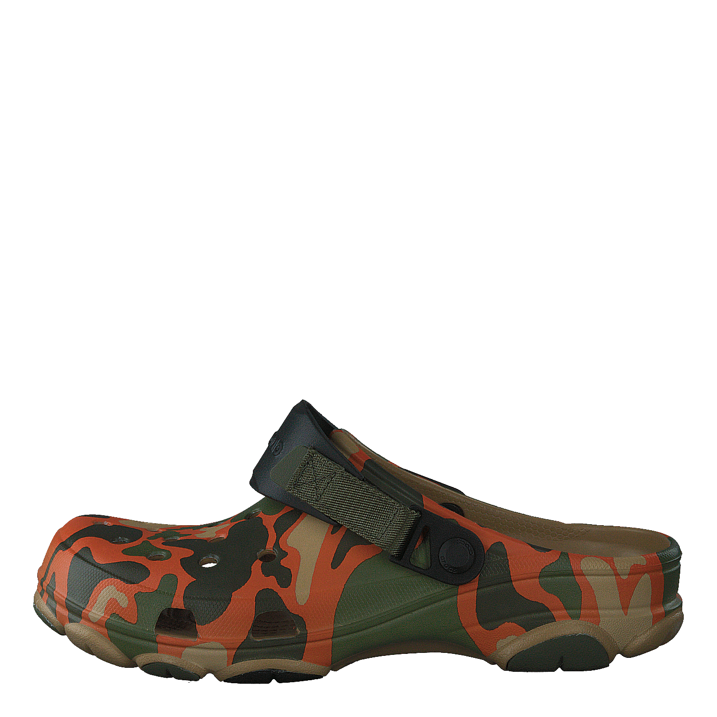 Orange 2025 camo crocs