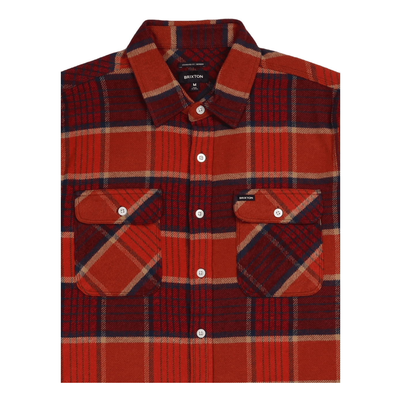 Bowery L/s Flannel Mahogany/burnt Henna/mars Red