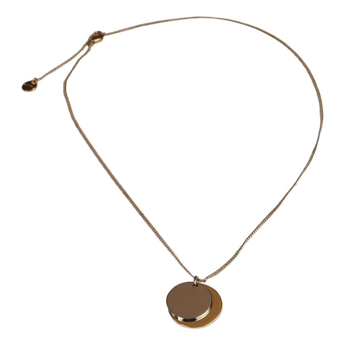 Collier Eloi Double Medaille Bicolore