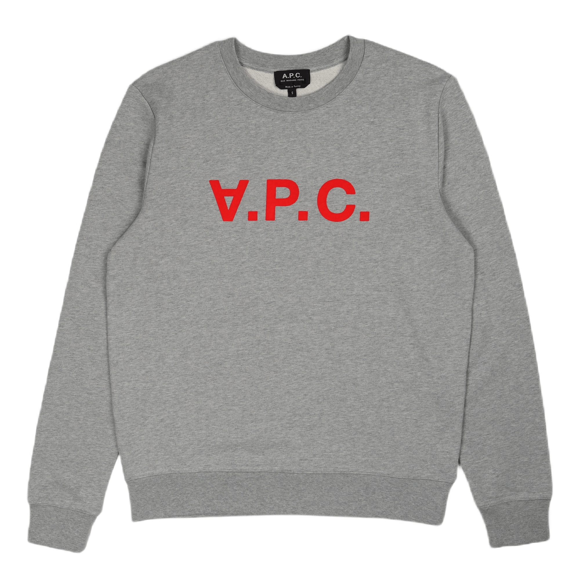 Sweat Vpc H Neon Rouge Gris Chine