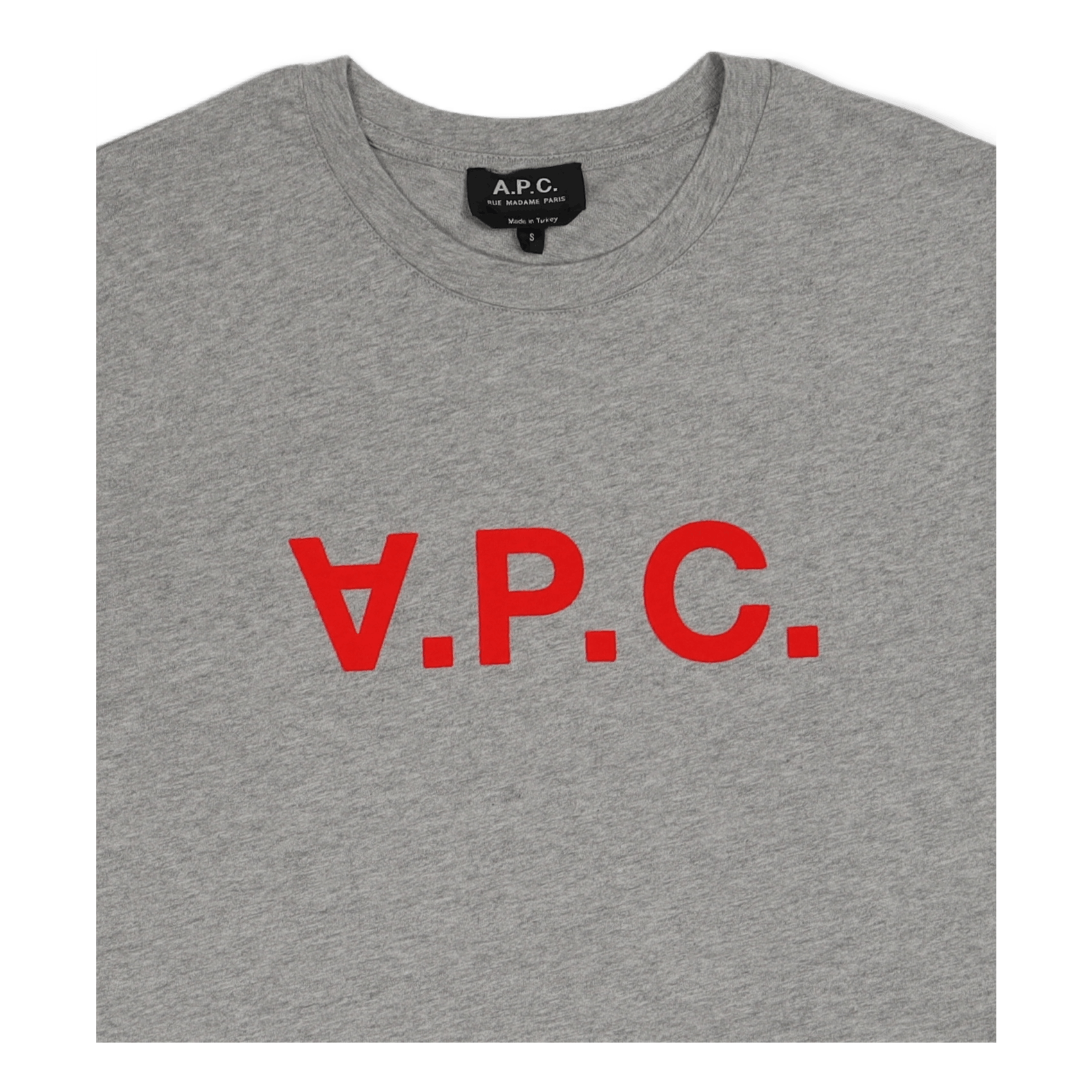 T-shirt Vpc H Neon Rouge Gris Clair Chine