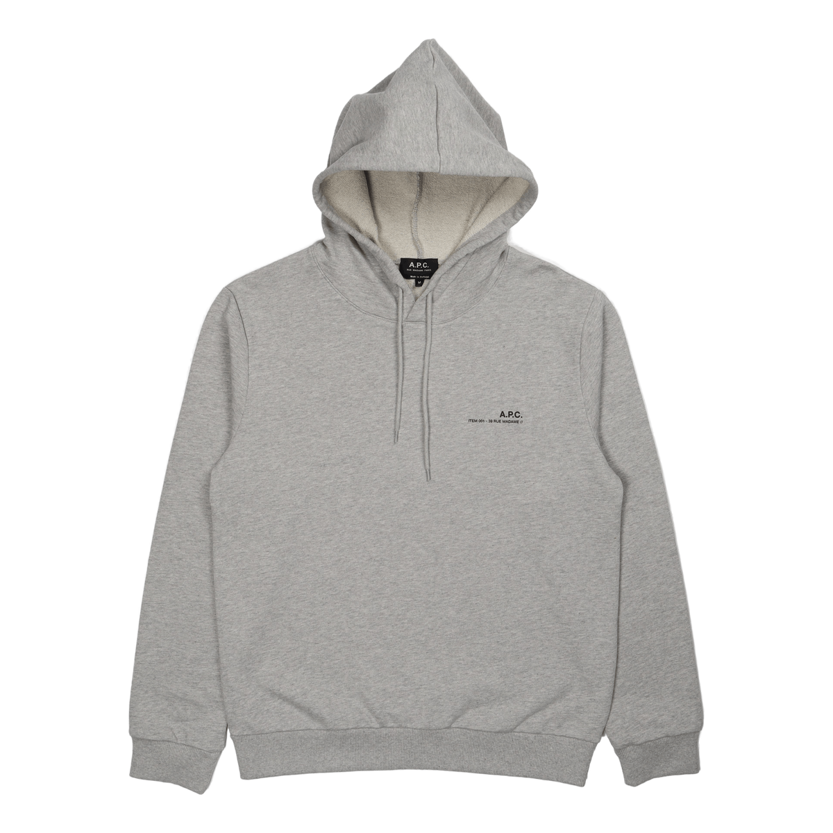 Hoodie Item H Gris Chine Clair