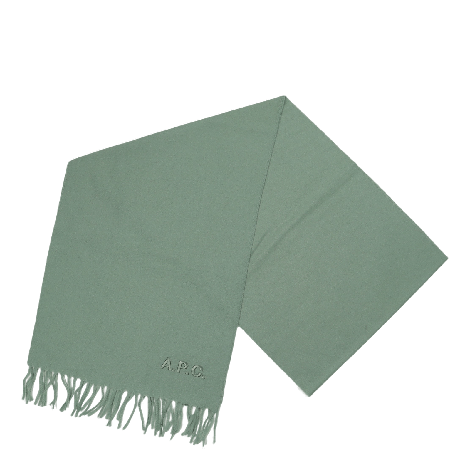 Echarpe Ambroise Brodee Vert Chiné