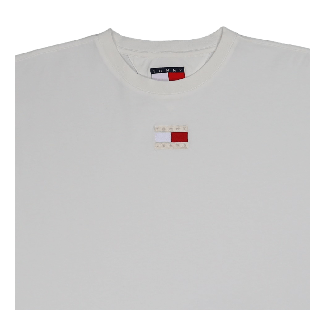 Tjcu Split Hem Flag Tee Ancient White