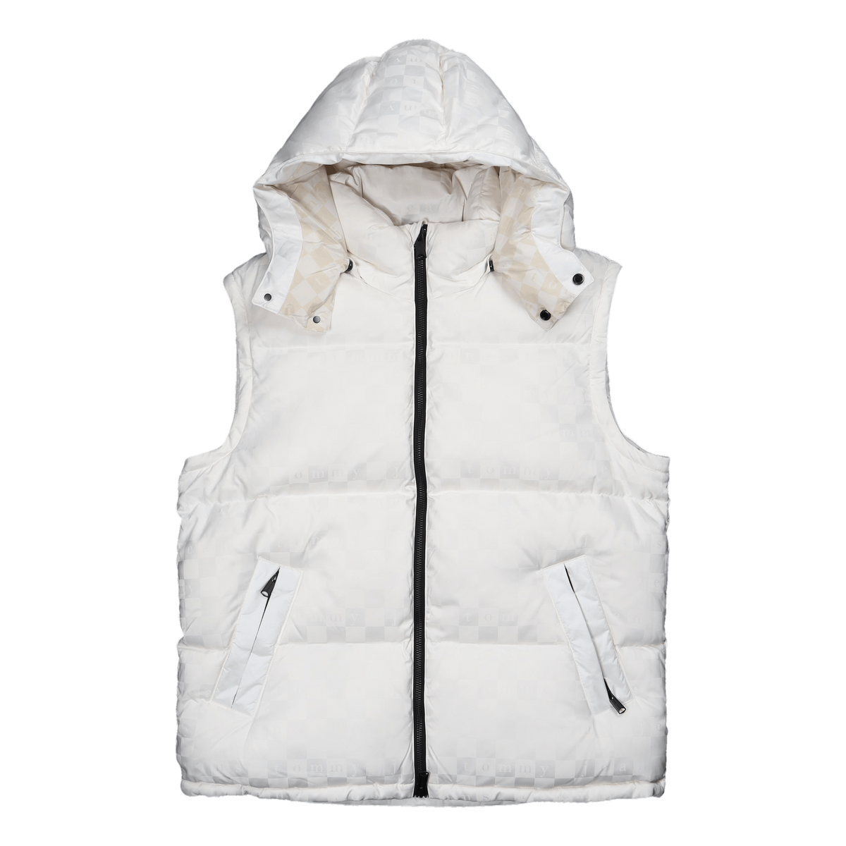 Tjcu Monogram Puffer Jacket Ancient White