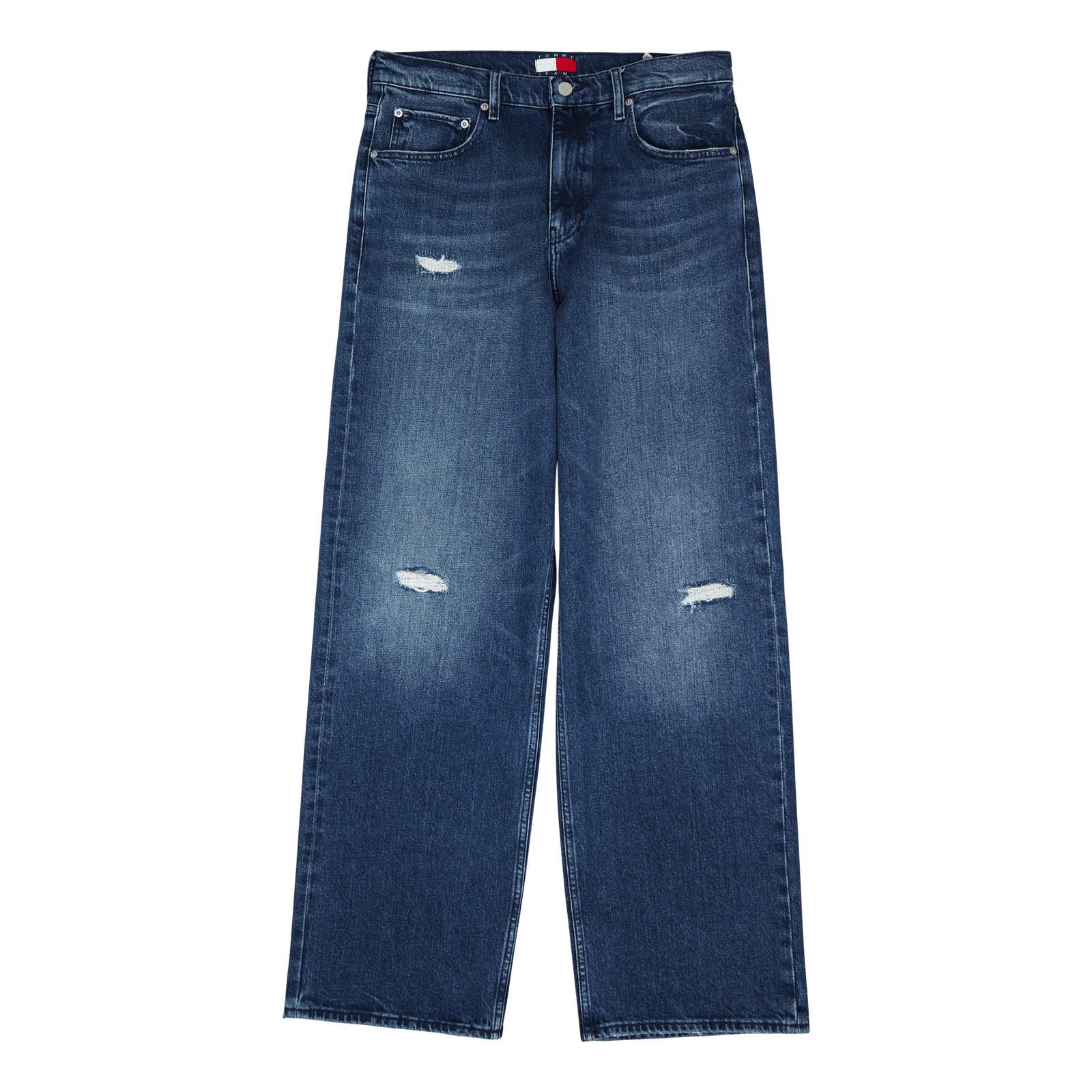 Tjcu Wide Leg Denim Pant Indigo Denim Stone Washed