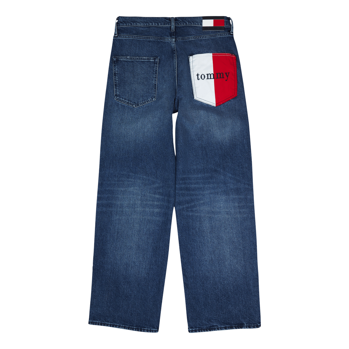 Tjcu Wide Leg Denim Pant Indigo Denim Stone Washed