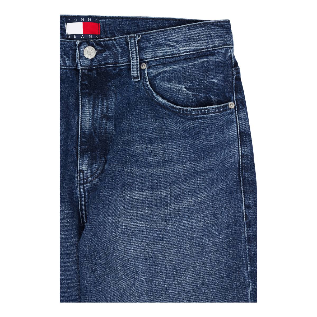 Tjcu Wide Leg Denim Pant Indigo Denim Stone Washed