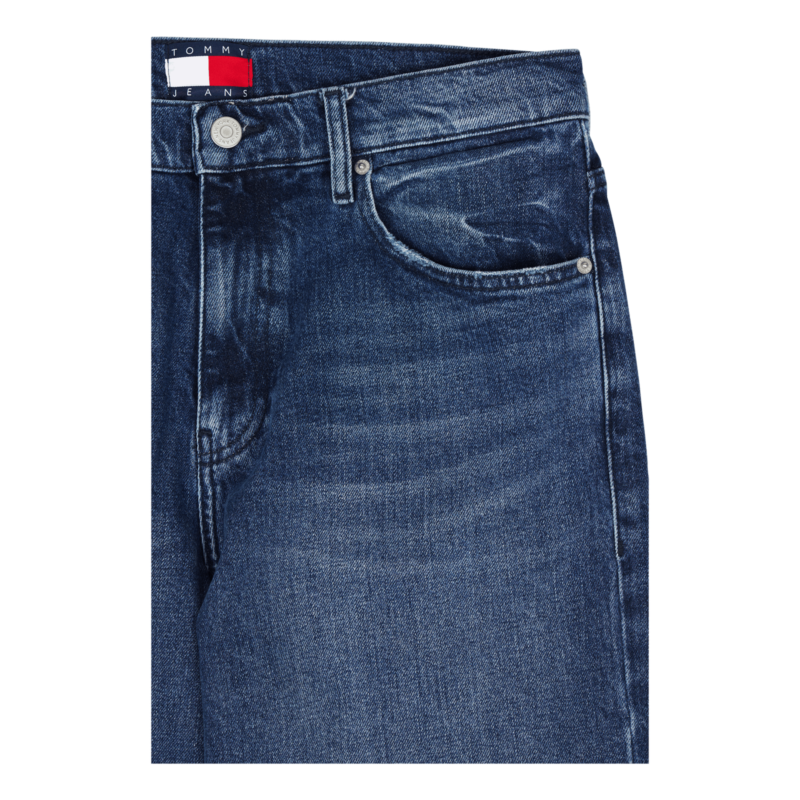Tjcu Wide Leg Denim Pant Indigo Denim Stone Washed