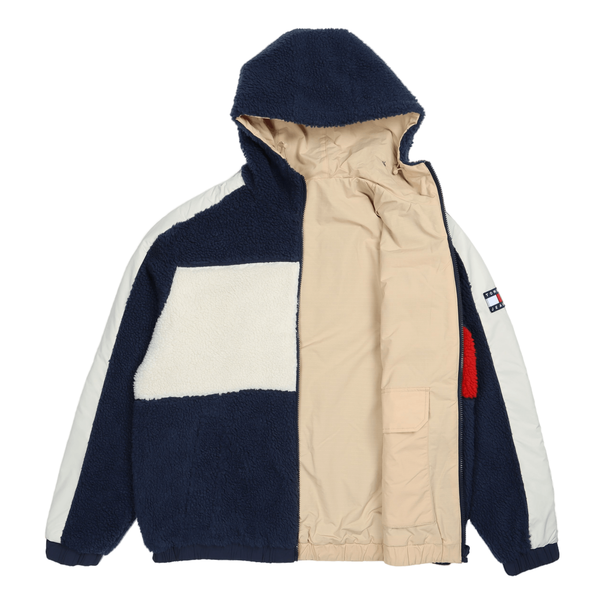 Tjm Reversible Sherpa Jacket Twilight Navy / Multi