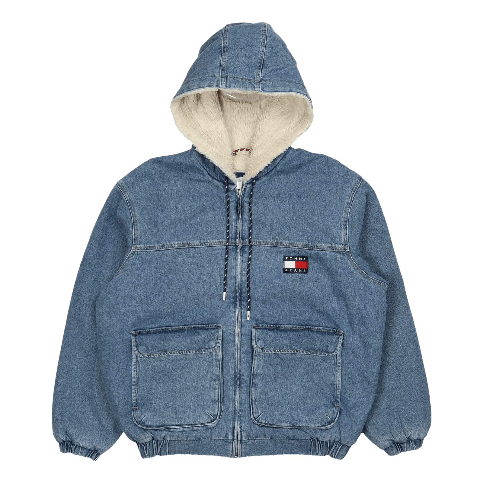 Dnm Hooded Sherpa Jckt Df6136 Denim Medium