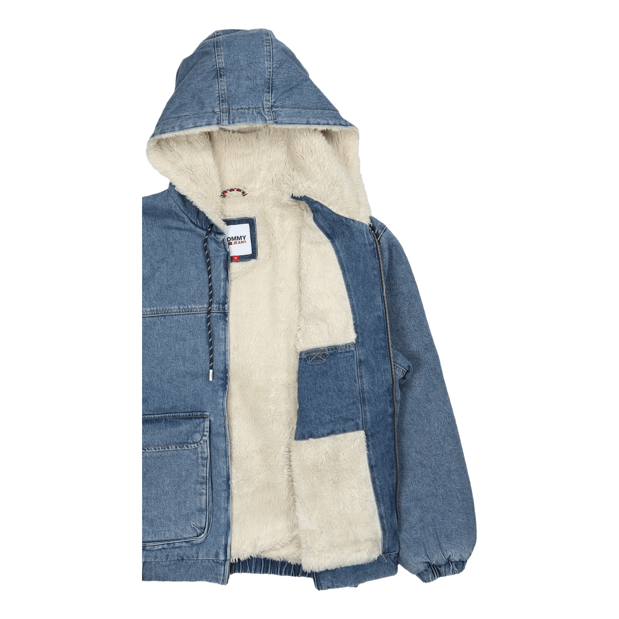 Dnm Hooded Sherpa Jckt Df6136 Denim Medium