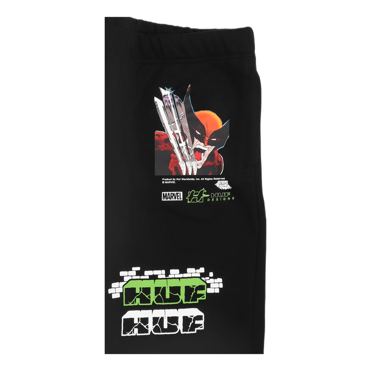 Smash Up Fleece Short Black